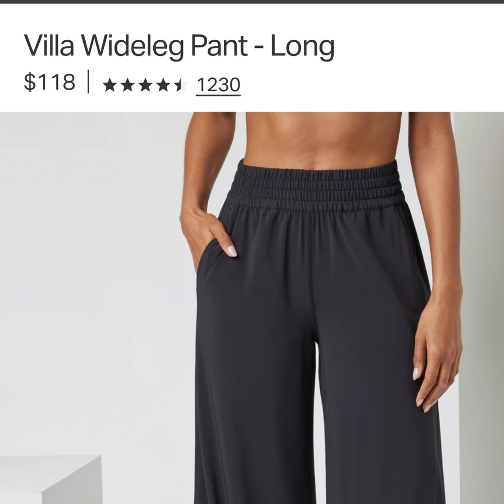 Vuori Villa wide leg pant